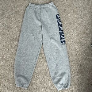 Grey sweatpants